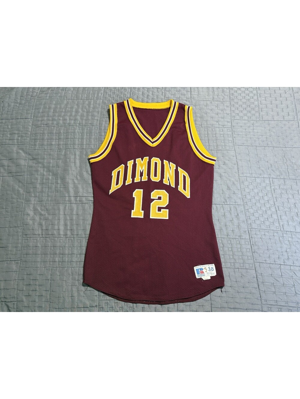 Vintage Russell Athletic Dimond High School Lynx Basketball Jersey Mesh size 38